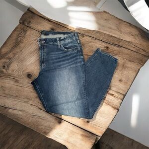 SILVER Jeans Women's Dark Blue Mis Rise Slim Leg Jeans